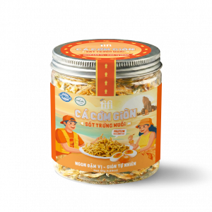 Cá cơm sấy giòn tẩm vị trứng muối